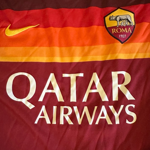 Roma Nike Dri Fit Maroon and Orange Jersey XL - Picture 6 of 15